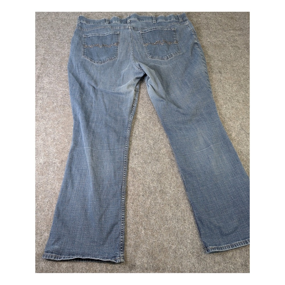 Riders by Lee Womens 24W M Midrise Bootcut Jeans Medium Wash Denim 157HBW3 - Picture 6 of 12